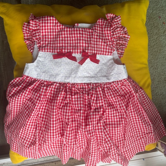 Vintage Other - Girl vintage checkers toddler holiday dress